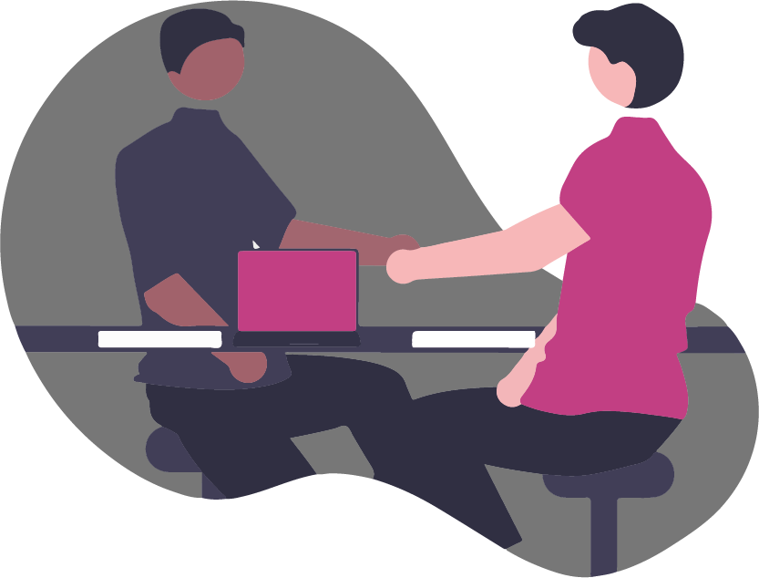 Två personer som skakar hand