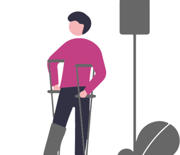 Skadad person